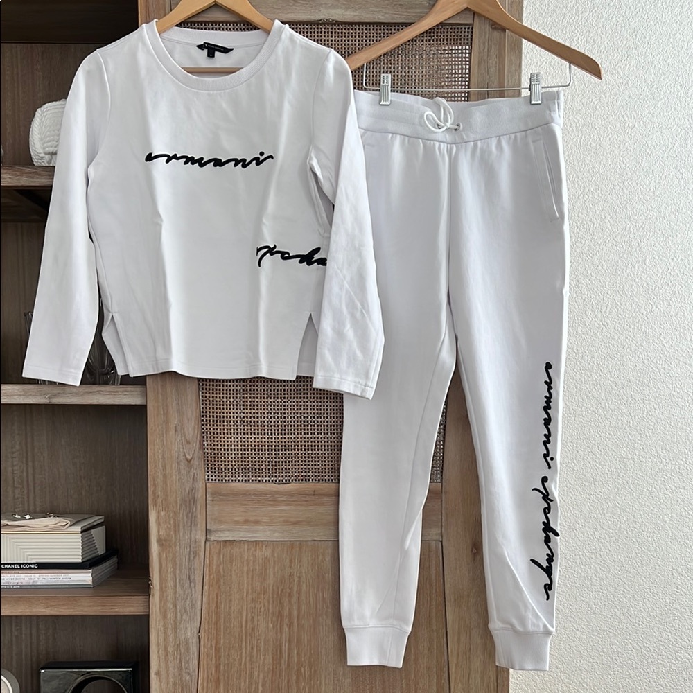 Armani Exchange Embroidery Sweatshirt and Jogger set